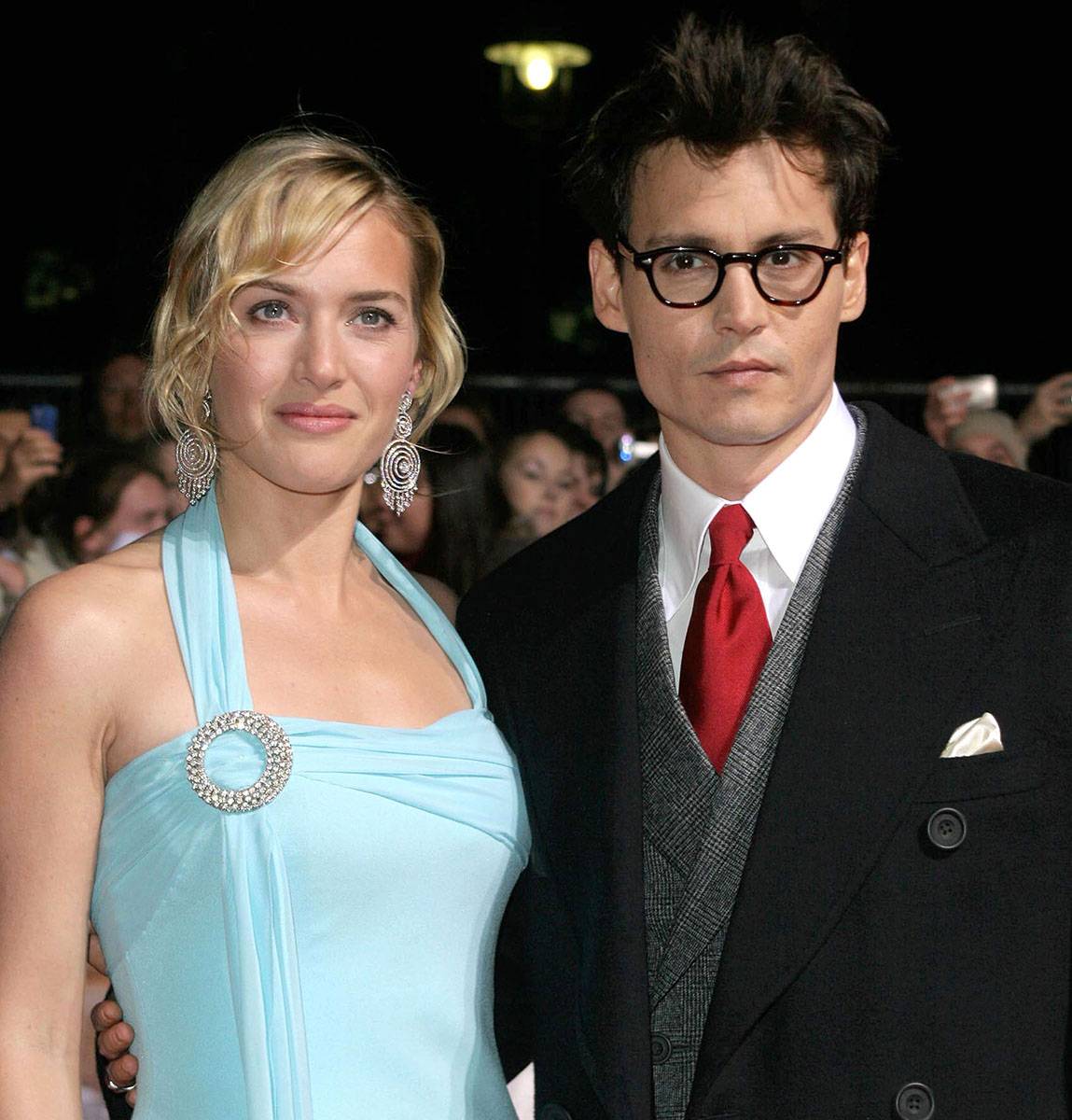 W 2004 roku, z Johnnym Deppem podczas londyńskiej premiery filmu „Marzyciel”