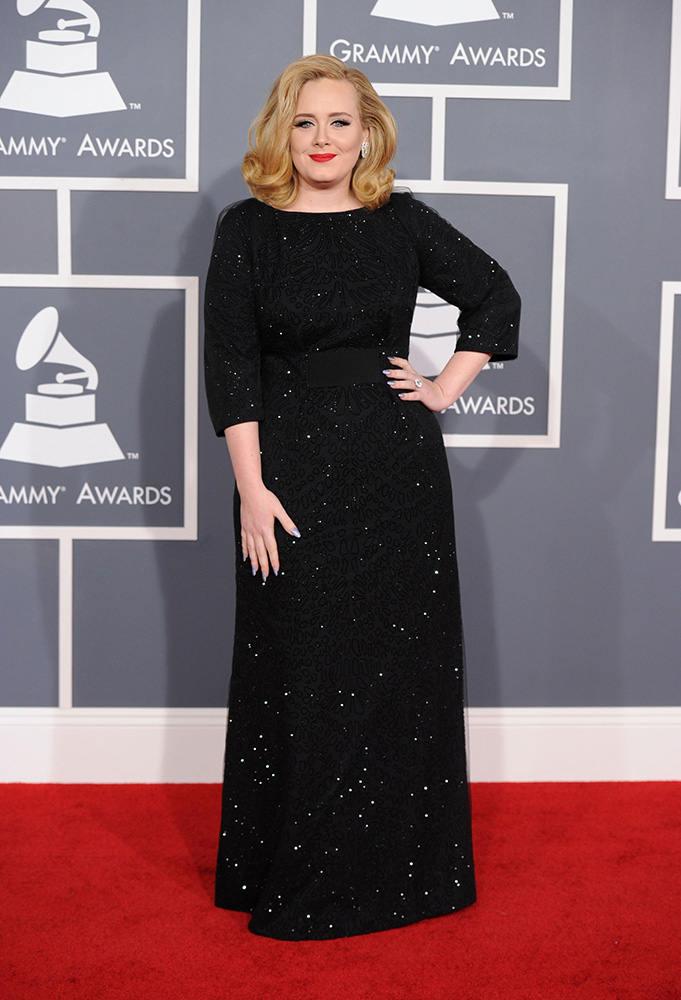 Adele na gali nagród Grammy w 2012 roku