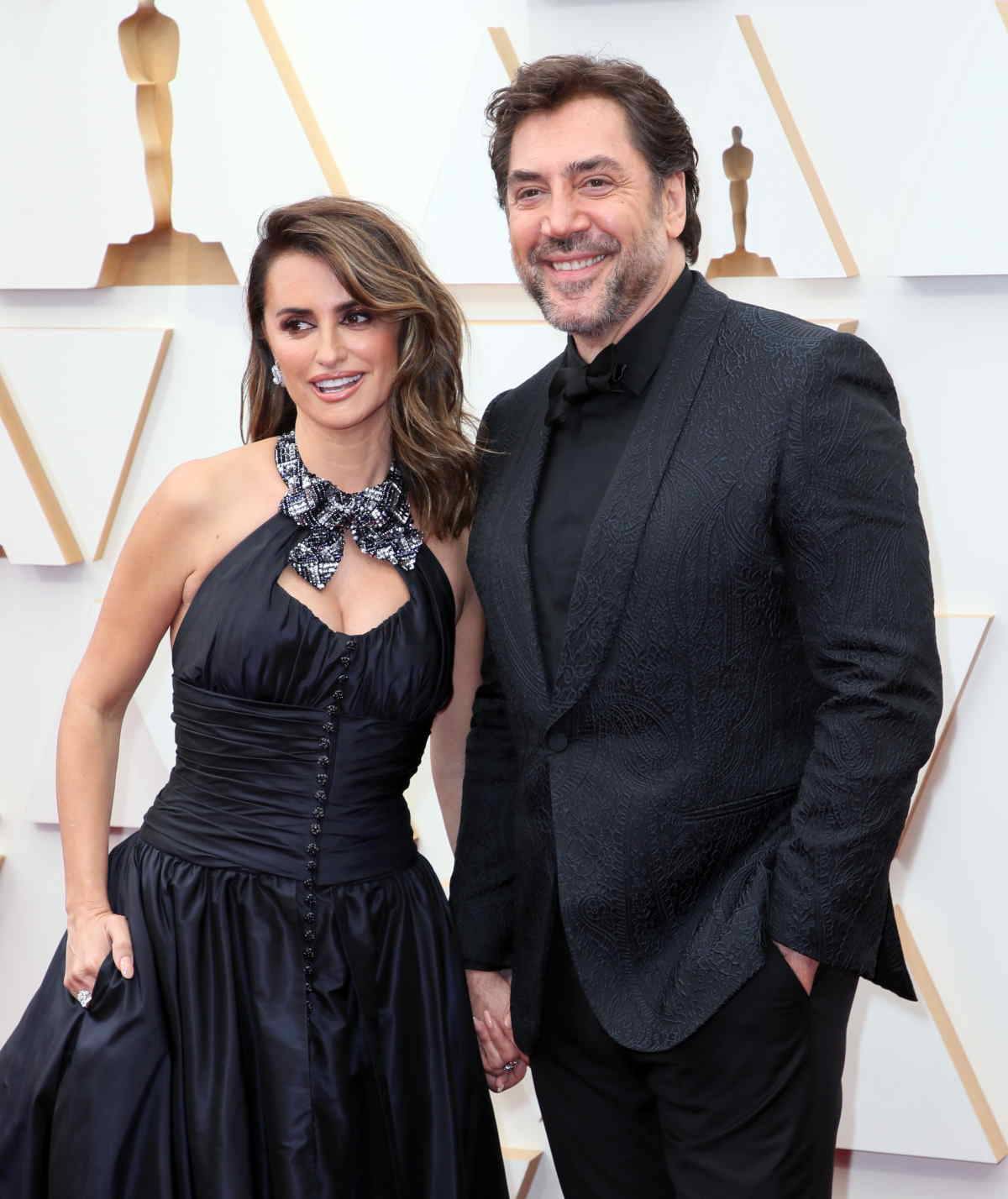 Penélope Cruz i Javier Bardem podczas gali rozdania Oscarów w 2022 roku.