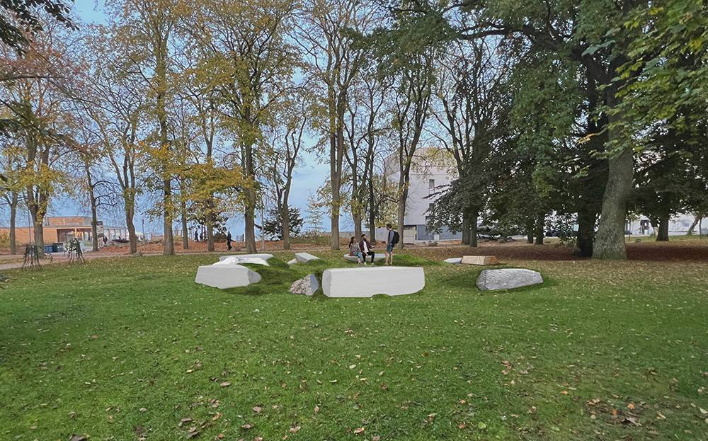 Wizualizacja pracy „Głębia Landsort” za dnia, fot. materiały prasowe