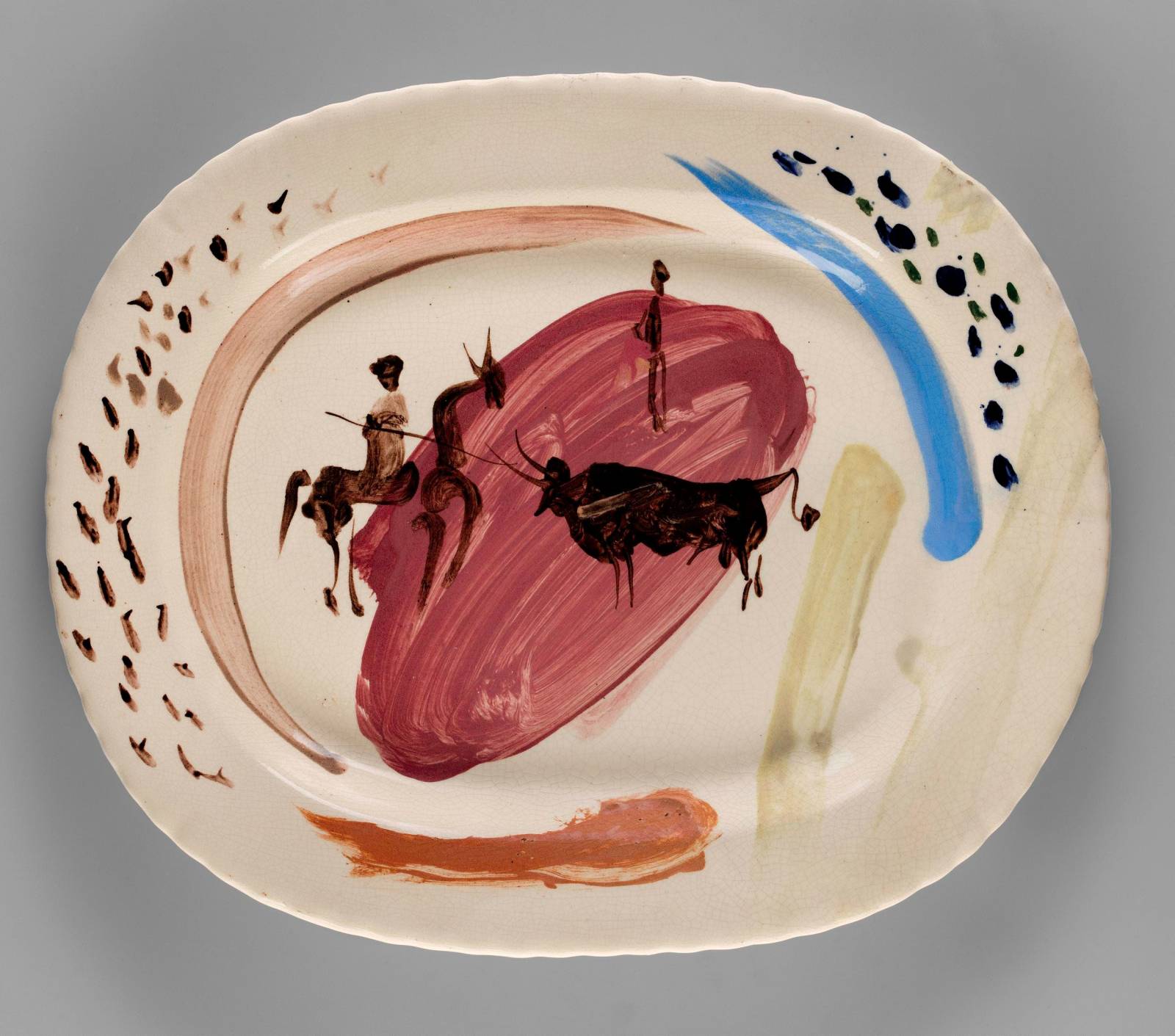 Pablo Picasso, Corrida na białym tle, 1948 (Muzeum Narodowe w Warszawie, © Succession Picasso 2023)