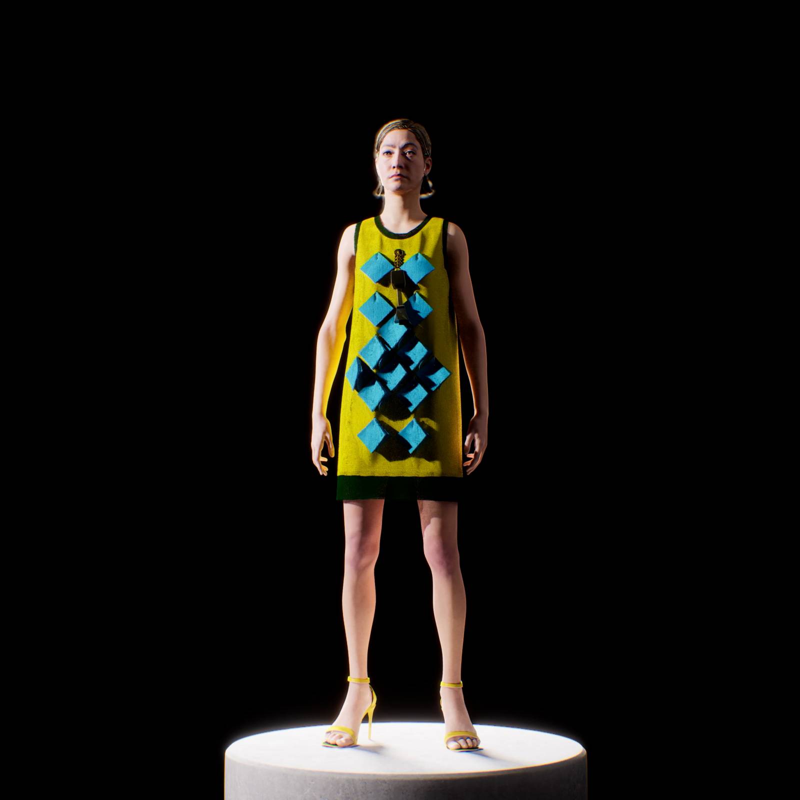 Louise Gray, kolekcja dyplomowa Central Saint Martins MA 2007, Look 6.