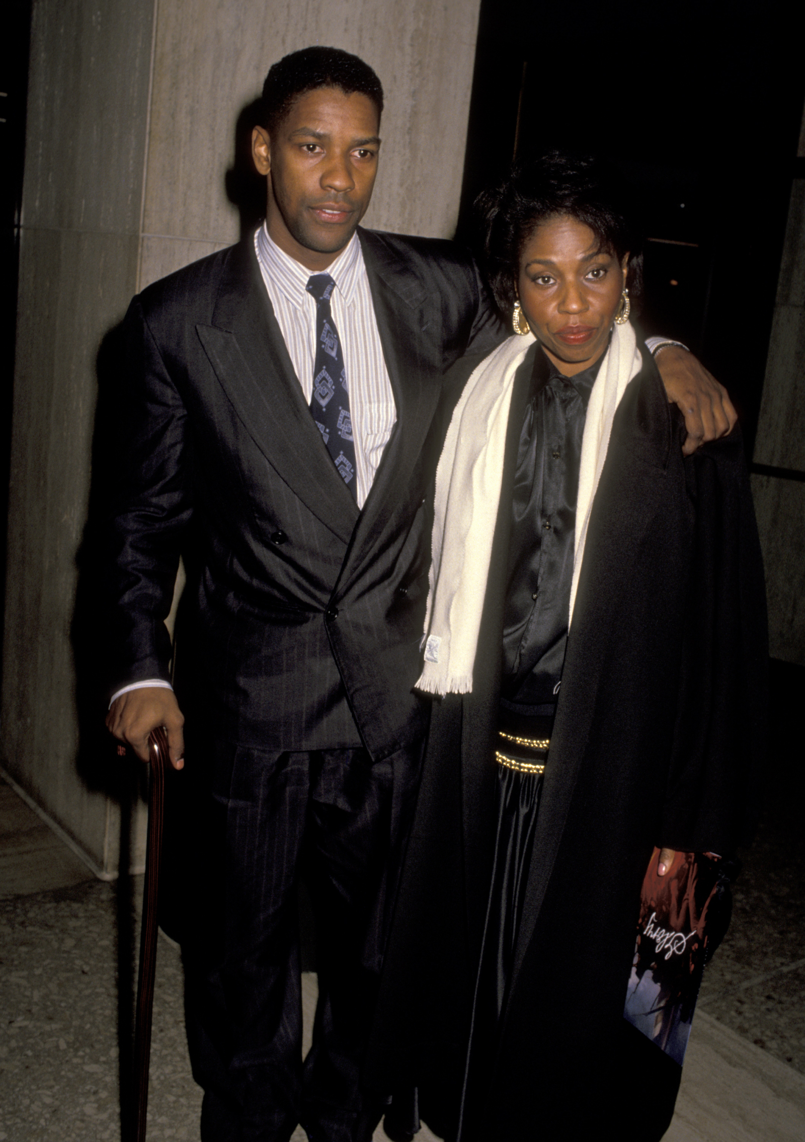Pauletta i Denzel Washingtonowie w 1989 roku (Fot. Ron Galella/Ron Galella Collection via Getty Images)