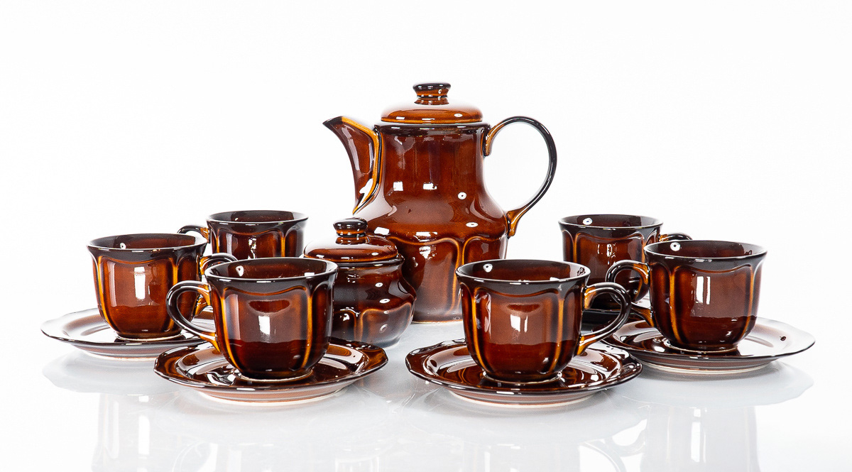 Serwis do kawy Nostalgia’ wyprodukowany w Zakładach Porcelitu Stołowego „Pruszków. Zdjęcie dzięki uprzejmości loftparts.pl Wacław Chochół