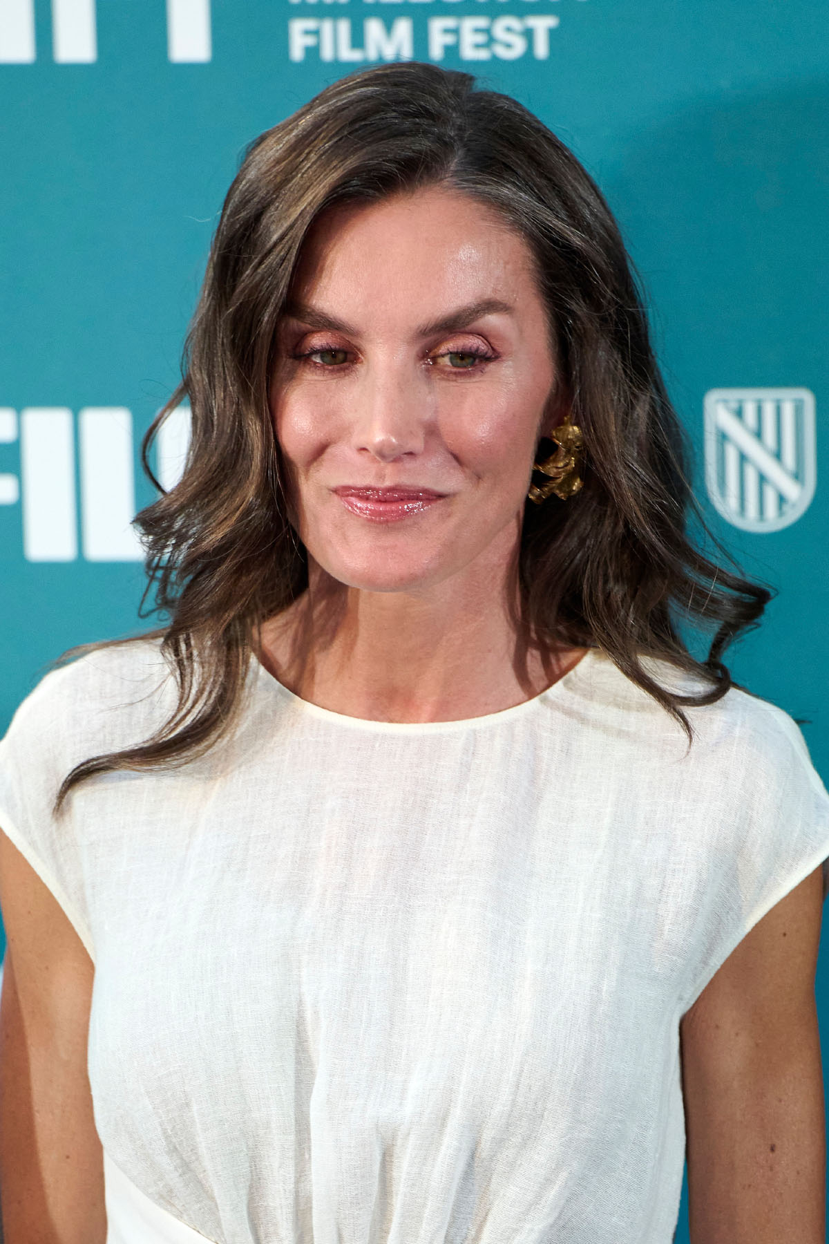Królowa Letycja Lpodczas ceremonii zmknięcia Atlantida Mallorca Film Fest 2025 w Palmie na Majorce (Fot. Carlos Alvarez/Getty Images)