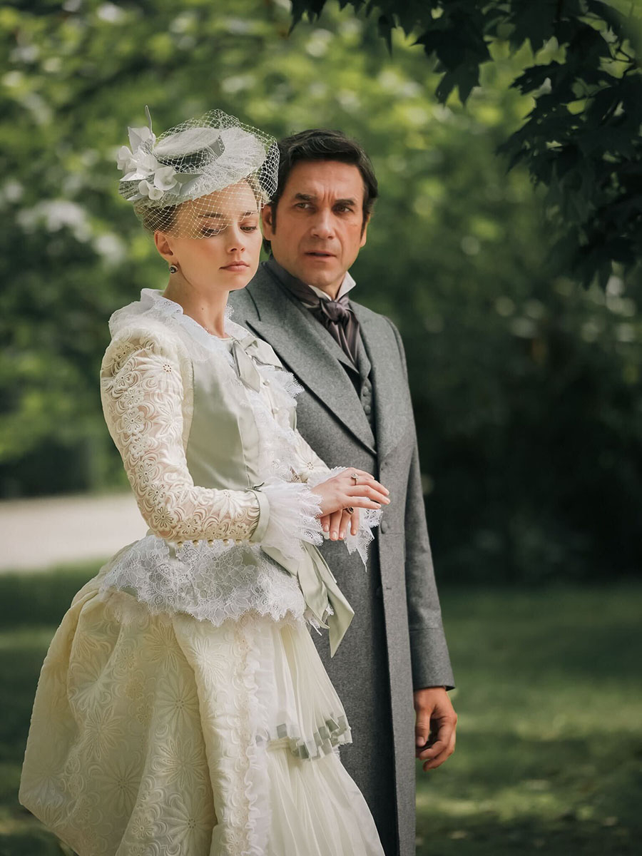 Izabela Łęcka i Stanisław Wokulski w Zasławku (Fot. Paweł Drabik / Gigant Films)