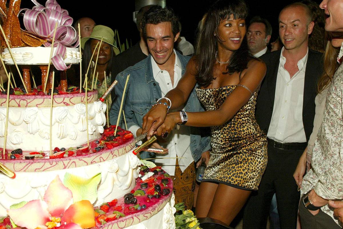Przyjęcie urodzinowe Naomi Campbell, 2002 rok (Fot. Getty Images)